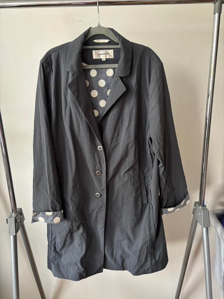 Beaumont trenchcoat, Kleding | Dames, Ophalen of Verzenden, Zo goed als nieuw, Maat 42/44 (L), Grijs