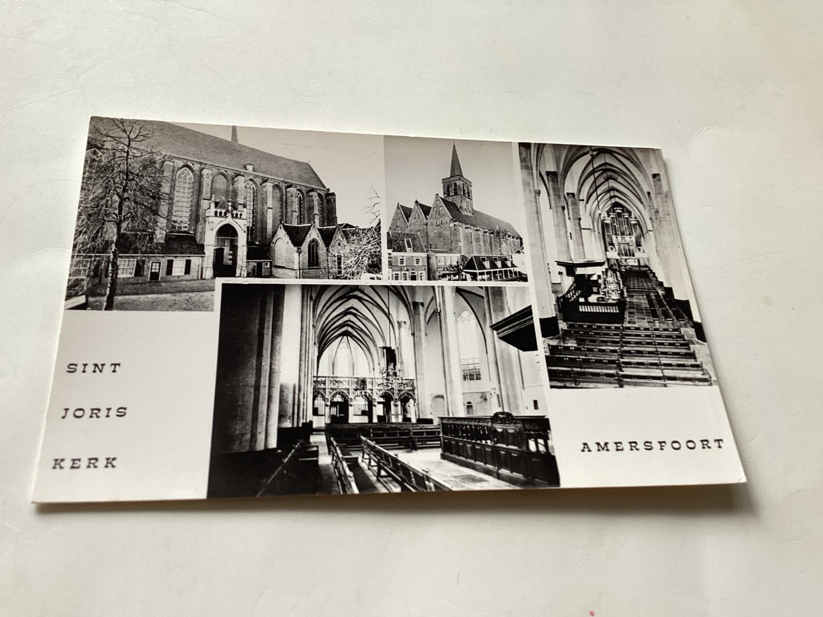 Amersfoort Ansichtkaart Sint Joriskerk Amersfoort, Ophalen of Verzenden, 1940 tot 1960, Ongelopen, Utrecht