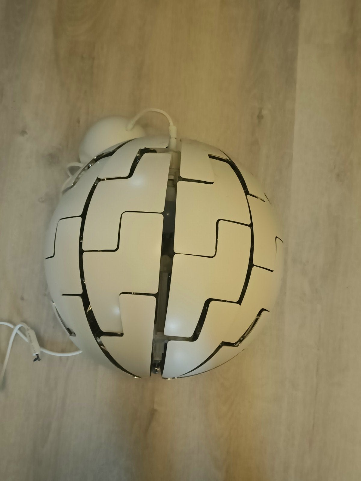 Moderne witte hanglamp - IKEA PS 2014 stijl, Huis en Inrichting, Ophalen, Kunststof, E27 (groot), Zo goed als nieuw