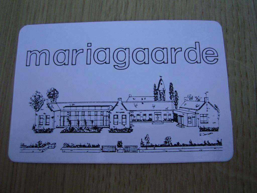 sticker tekening MARIAGAARDE kasteel belgïe hoepertingen ?, Ophalen, Zo goed als nieuw