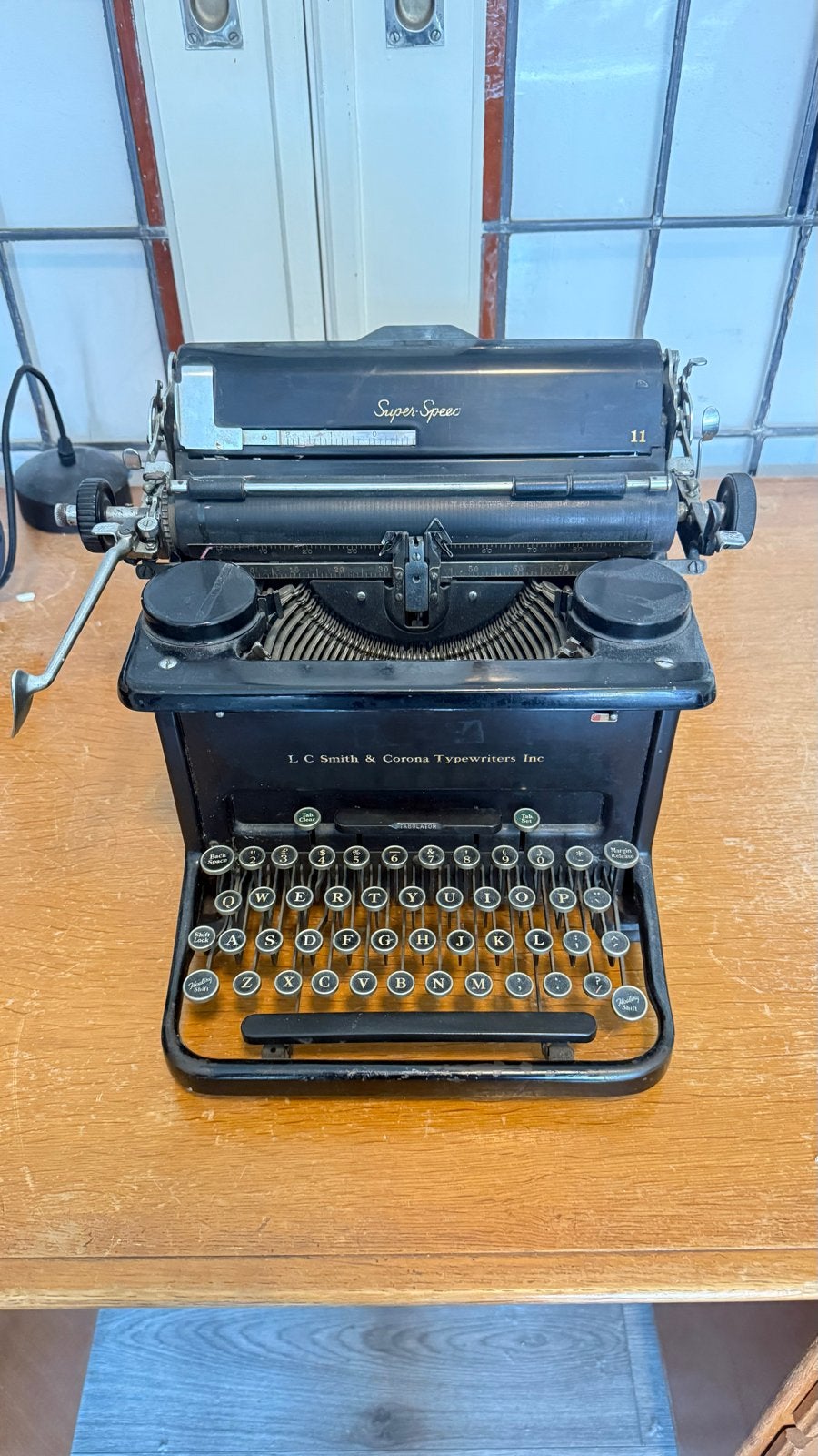 L.C. Smith & Corona Super-Speed 11 typemachine, Ophalen, Gebruikt
