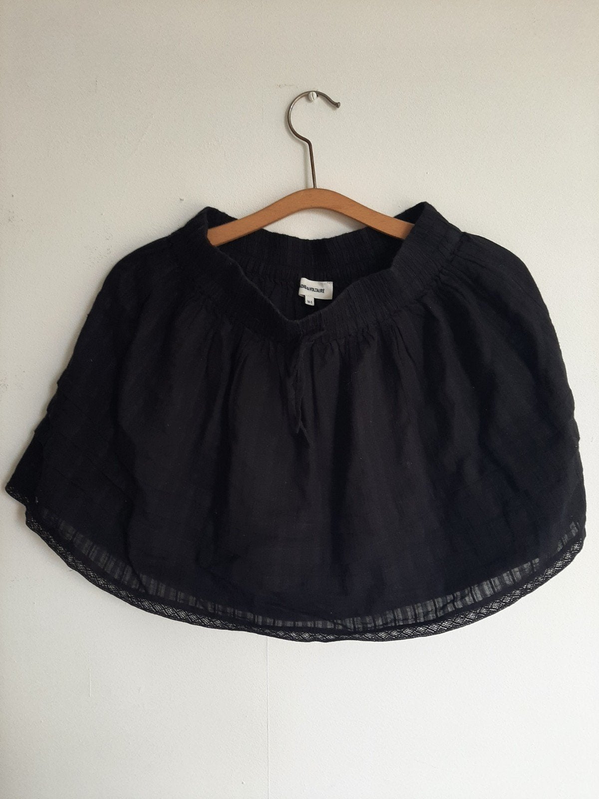 Zadig & Voltaire - prachtig zwart rokje - maat 14 / XS, Zadig & Voltaire, Zwart, Ophalen of Verzenden, Maat 34 (XS) of kleiner