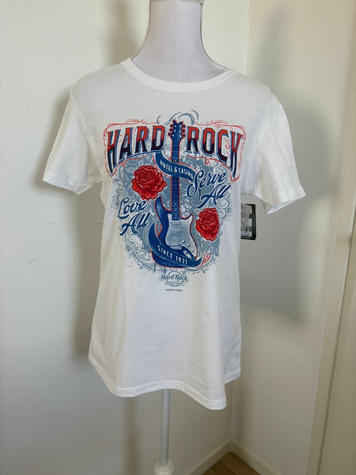 Nieuw mét kaartje! Hard Rock Café Punta Cana shirt - maat XL, Wit, Maat 42/44 (L), Nieuw, Ophalen of Verzenden