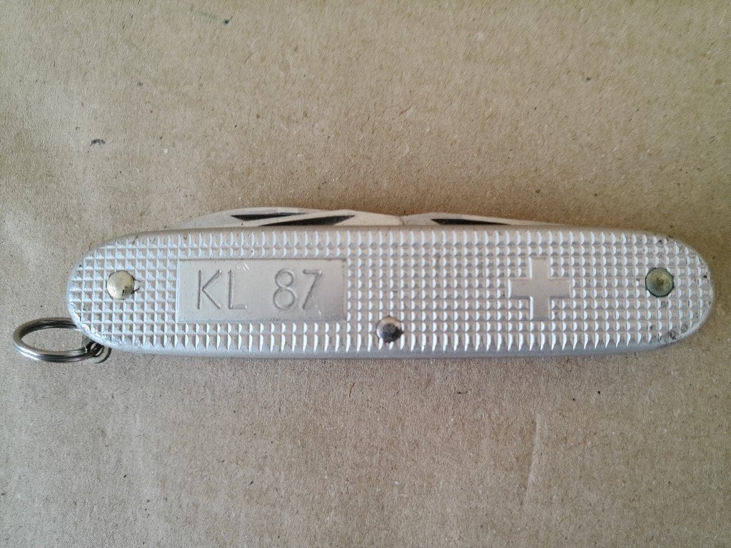 Vintage leger zakmes Landmacht KL 87 militair zakmes 1987, Ophalen of Verzenden