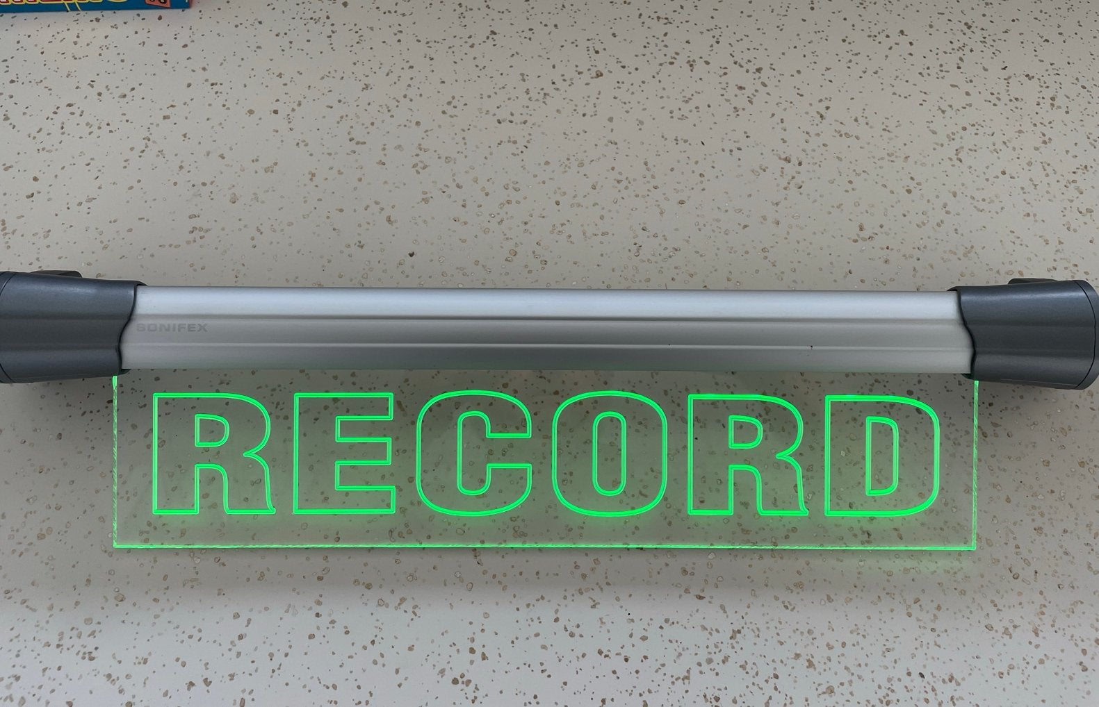 Sonifex Studio 'RECORD' 40 cm Groen en Rood na schakelen LED, Ophalen of Verzenden, Zo goed als nieuw, Audio