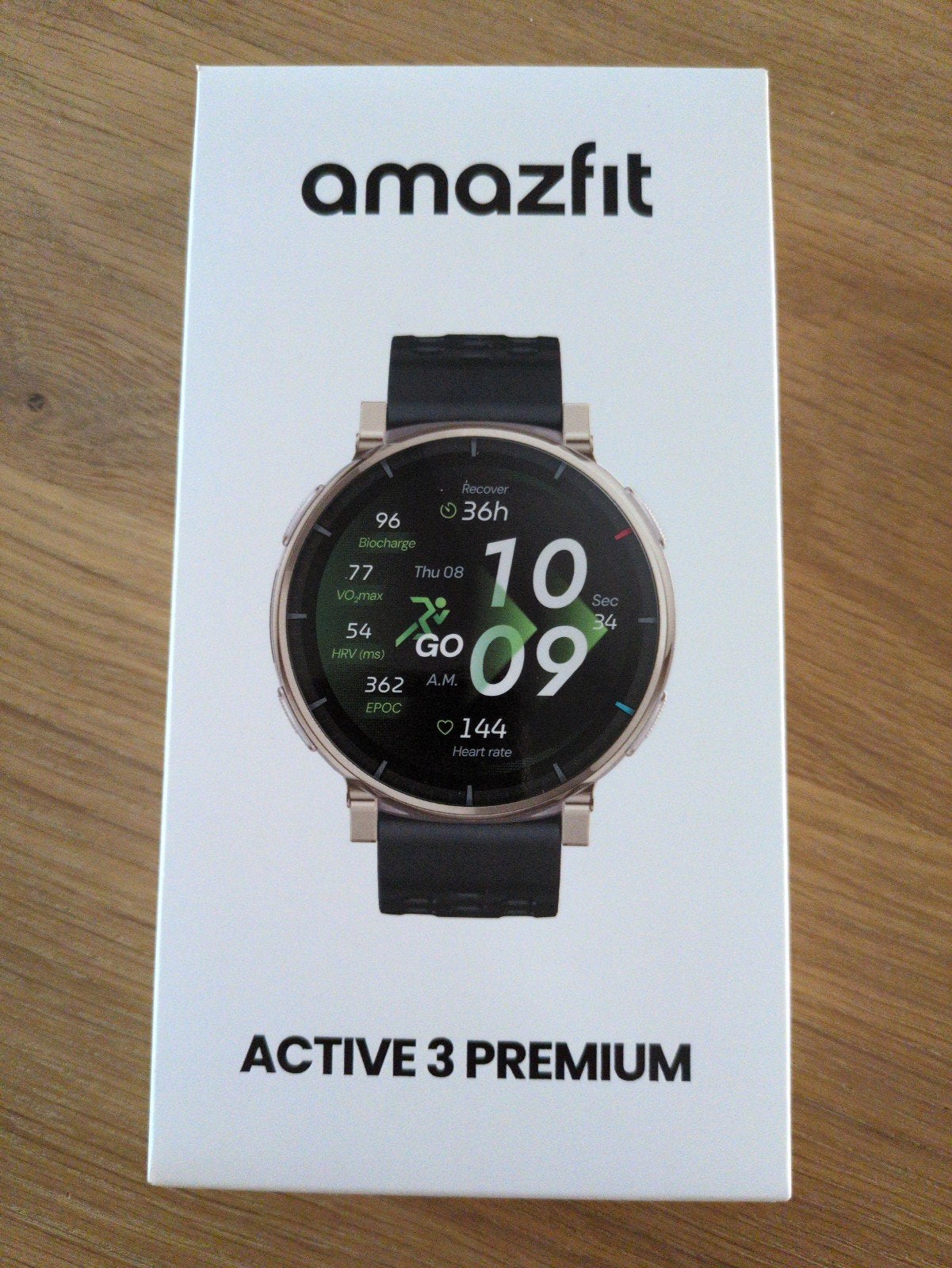 NIEUW en nog GESEALD - Amazfit Active 3 Premium watch, Ophalen, Amazfit, Nieuw, Stappen