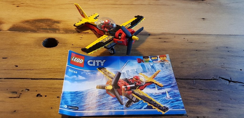 Lego 60144 - City Race vliegtuig, Compleet, City, Lego, Ophalen of Verzenden