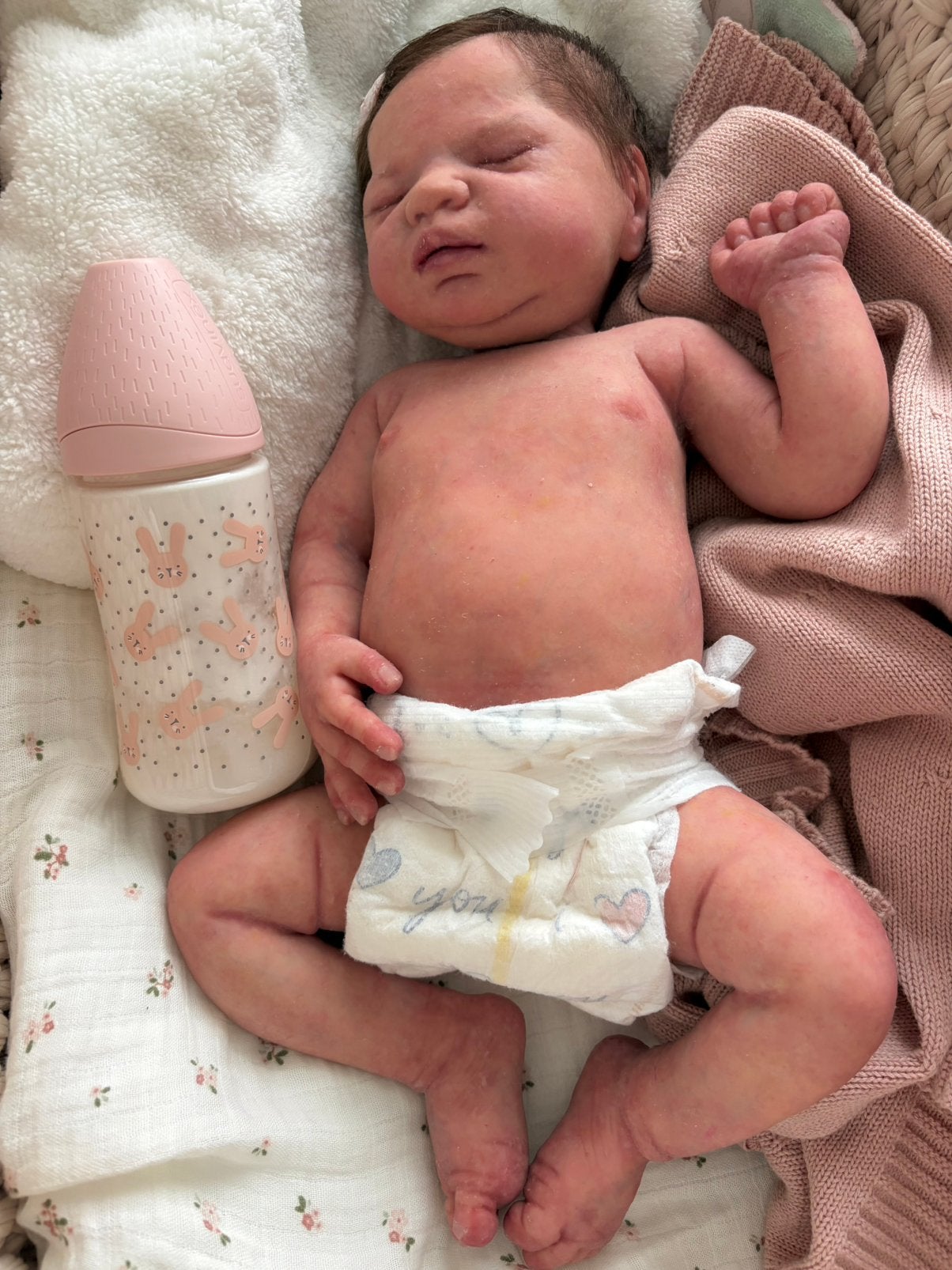 Fullbody siliconen Reborn baby Mia / Izzy Zhao /certificaat, Ophalen, Nieuw, Babypop, Levensecht of Reborn