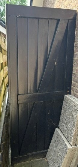 GRATIS - Tuin/Poortdeur - GRATIS, Ophalen, Gebruikt, 200 cm of meer, Minder dan 100 cm