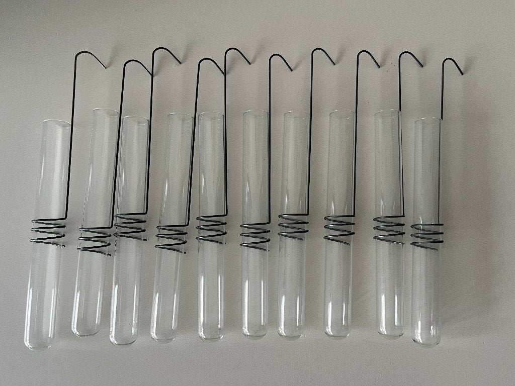 Bloemschikbuisjes met een metalen ophangdraad, Ophalen of Verzenden, Nieuw, Overige kleuren, Glas
