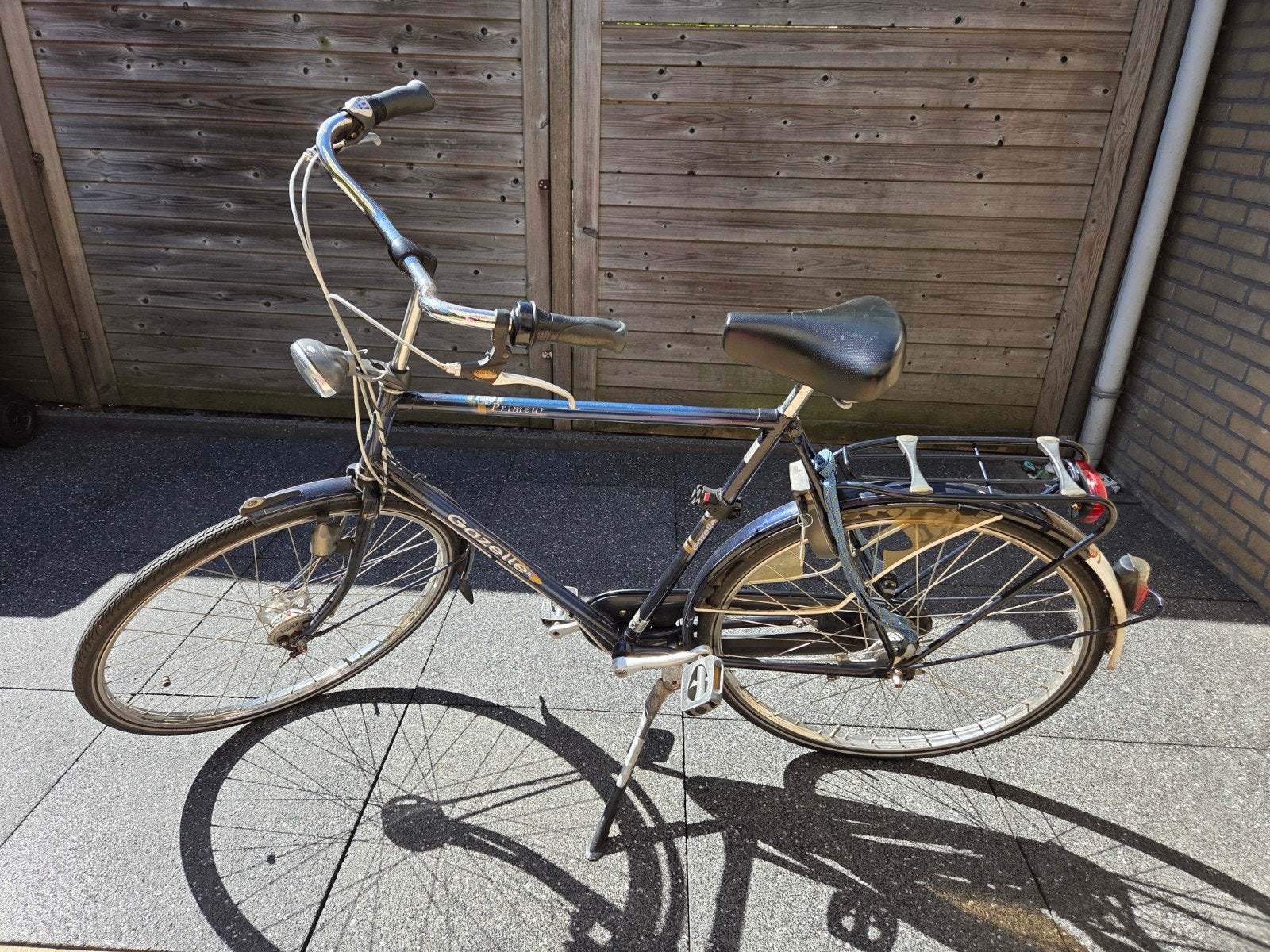 Blauwe Gazelle primeur herenfiets, 56 cm of meer, Ophalen, Gebruikt, Gazelle