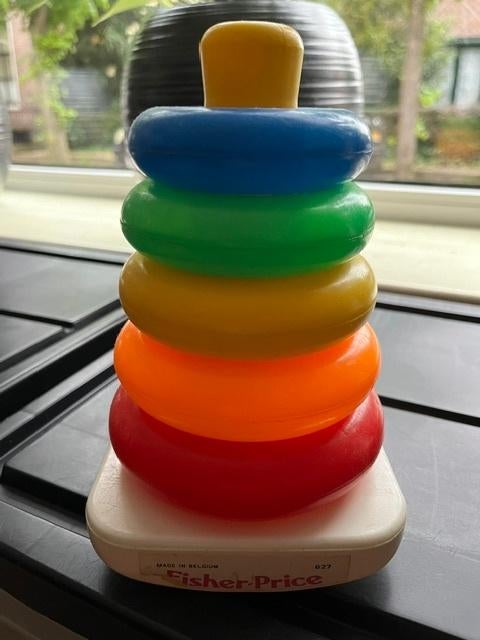 Fisher-Price Ringpiramide, Ophalen of Verzenden, Gebruikt, Speelset