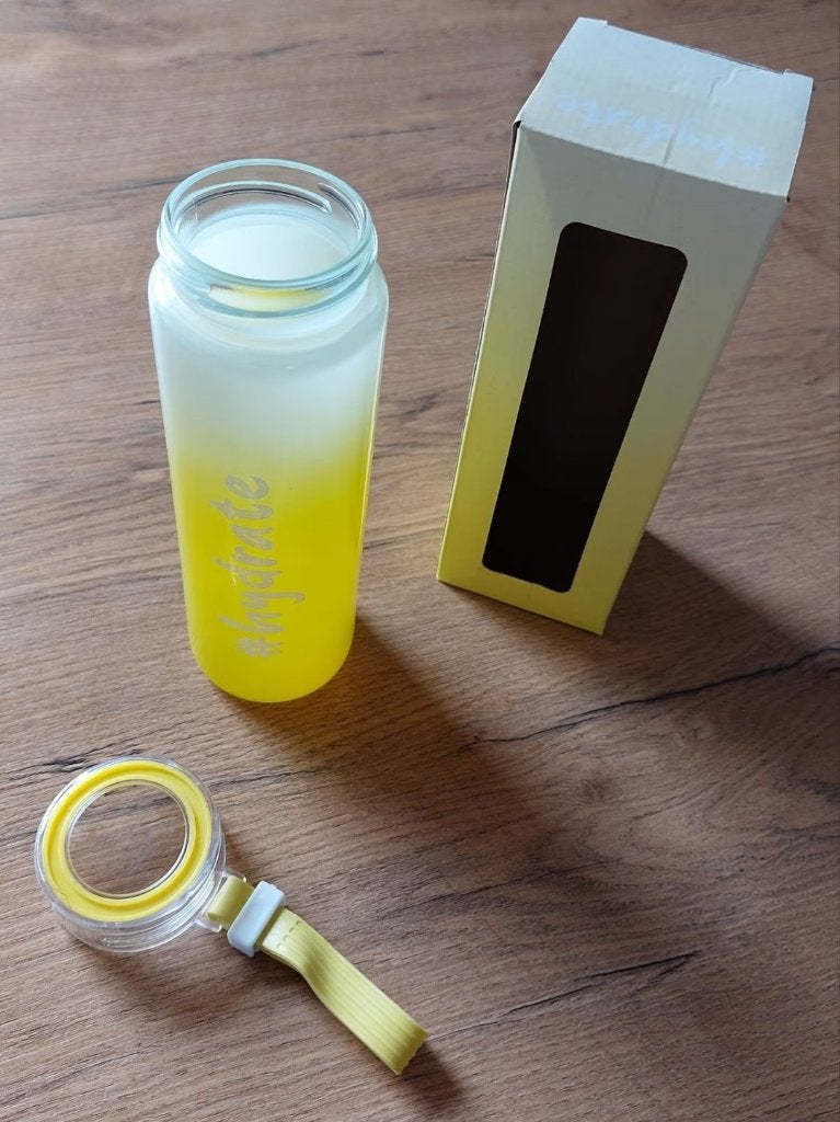 Glazen drinkfles, waterfles te koop, Ophalen of Verzenden, Nieuw