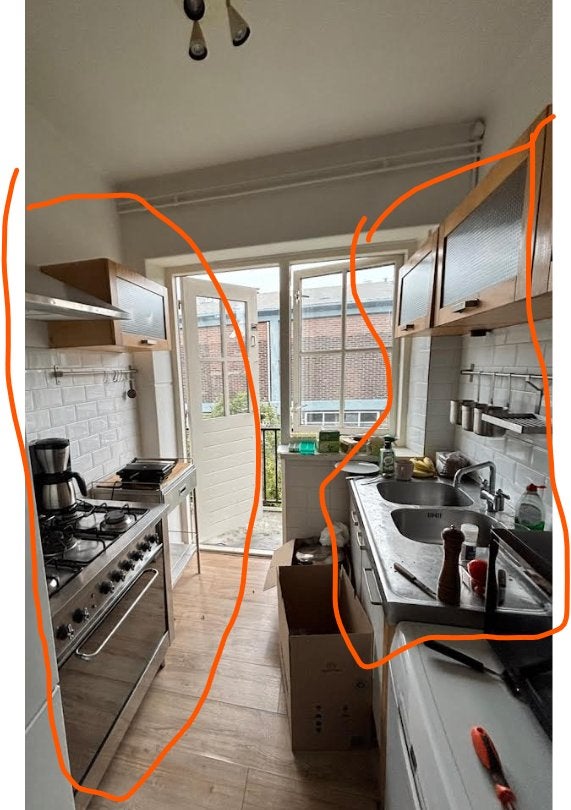 gratis ophalen keuken Ikea in Delft, Ophalen, Gebruikt, Beige, 200 cm of meer