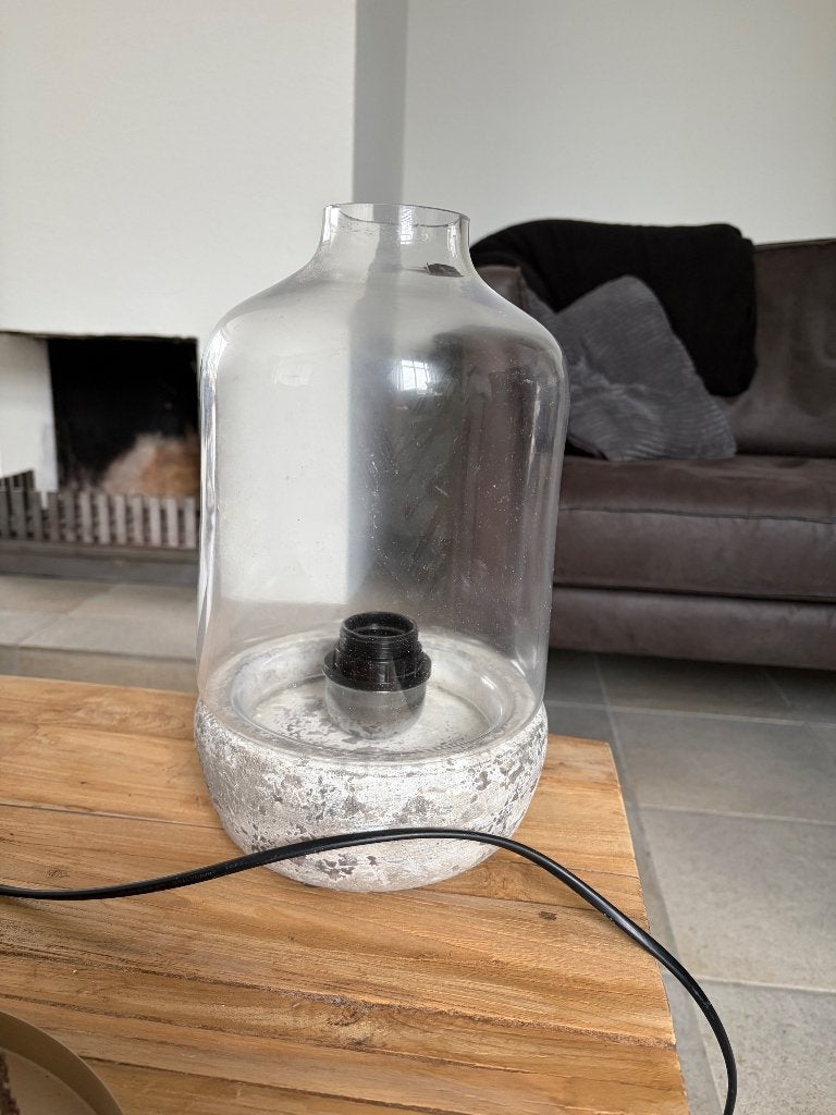 Lamp, Ophalen, Zo goed als nieuw, Glas, Minder dan 50 cm