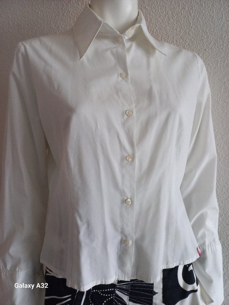 EDC by Esprit witte dames blouse, maat 42-44 L, Wit, Maat 42/44 (L), Ophalen of Verzenden, EDC by Esprit