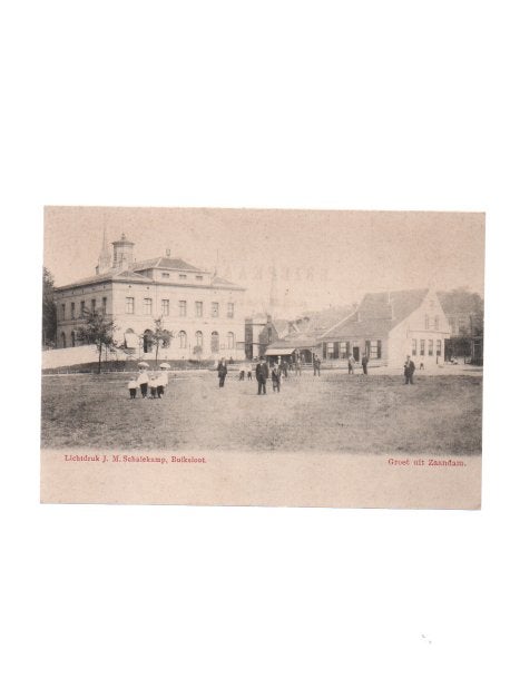 Zaandam Burght & Stadsherberg Uitg Schaelekamp, Ophalen of Verzenden, Voor 1920, Ongelopen, Noord-Holland