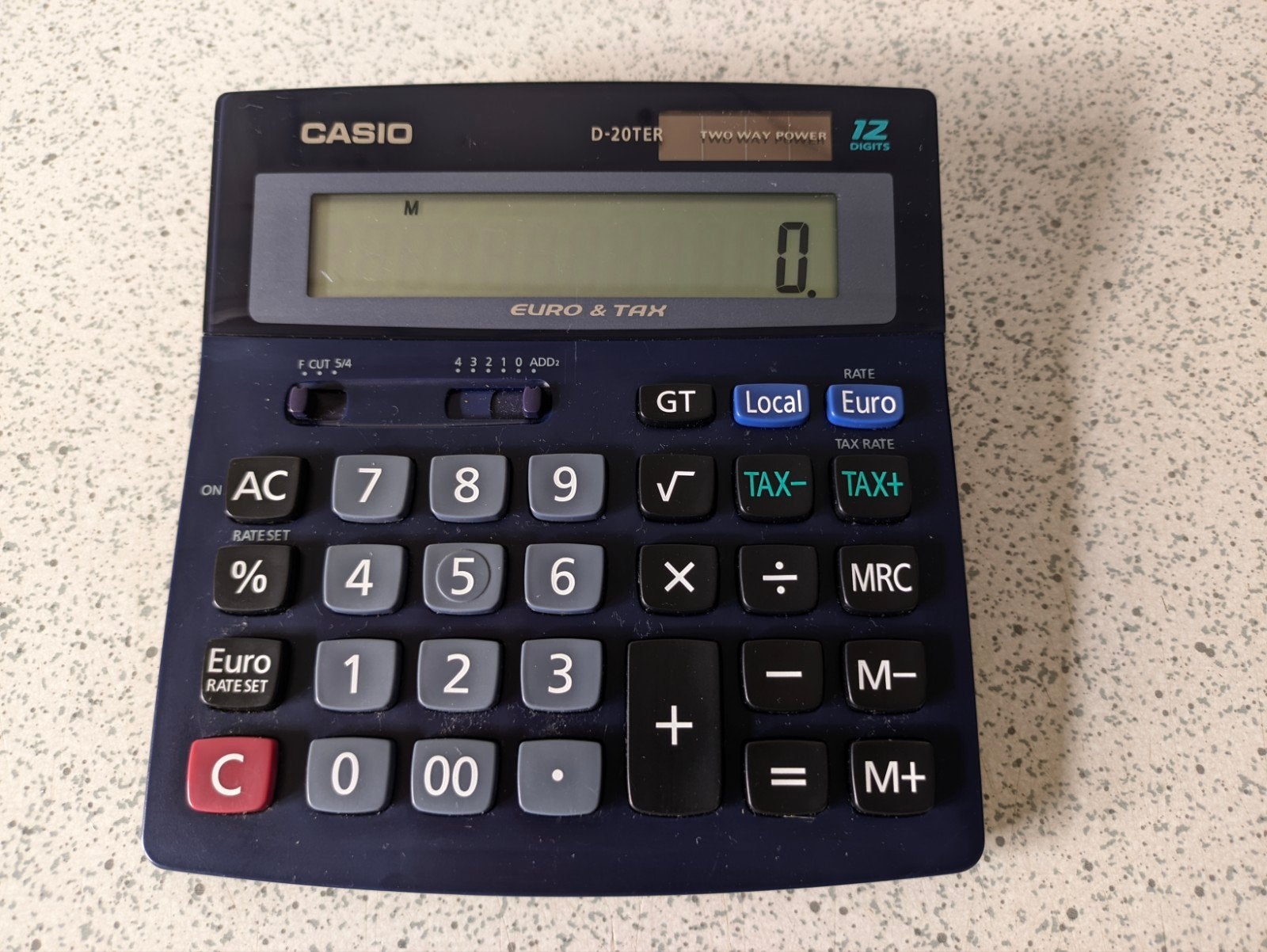 Casio D-20TER tax calculator, Ophalen of Verzenden, Zo goed als nieuw