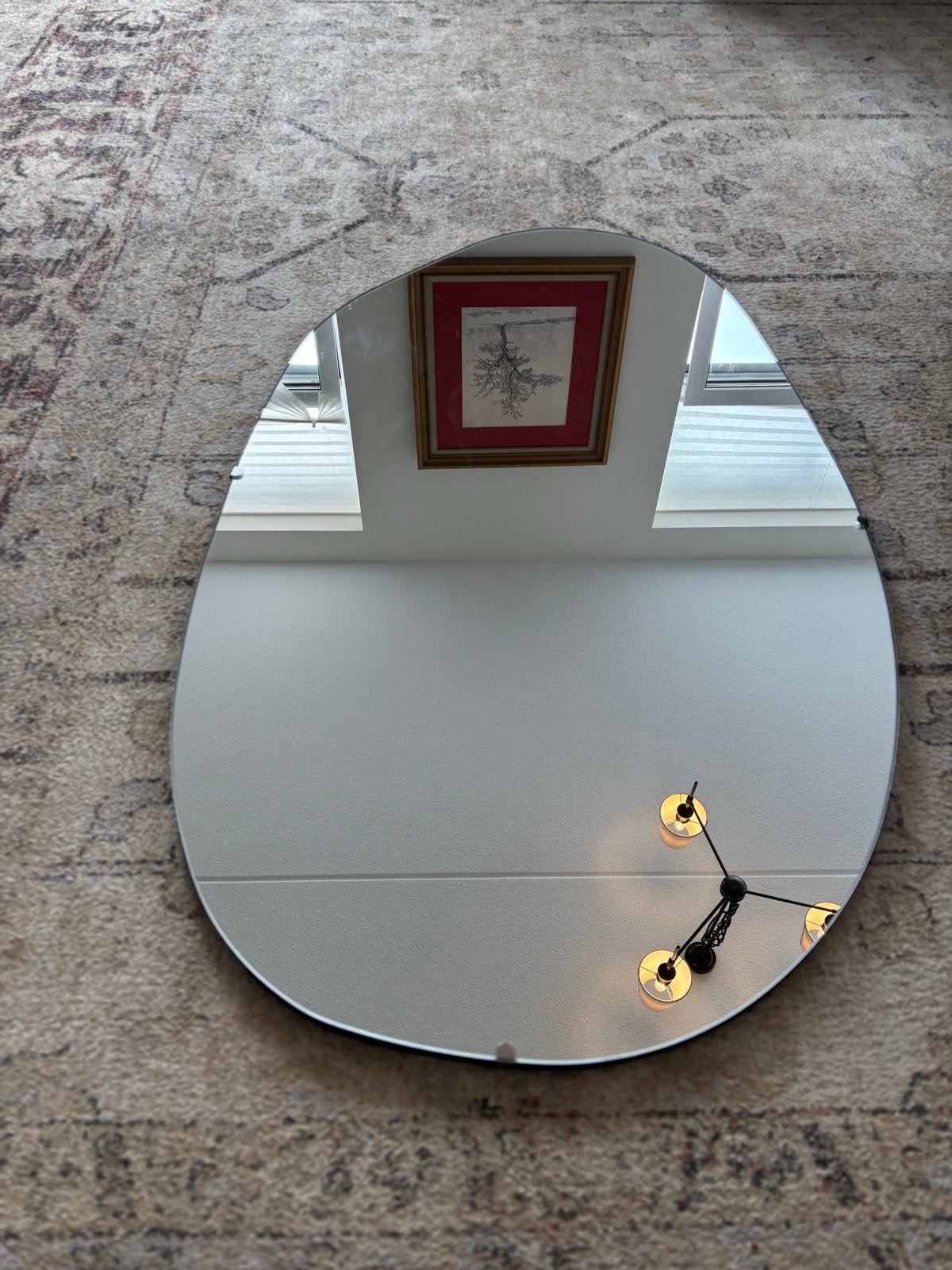 Design spiegel van H&M Home - 85 x 50 cm, Ophalen, Gebruikt, Minder dan 100 cm, Overige vormen