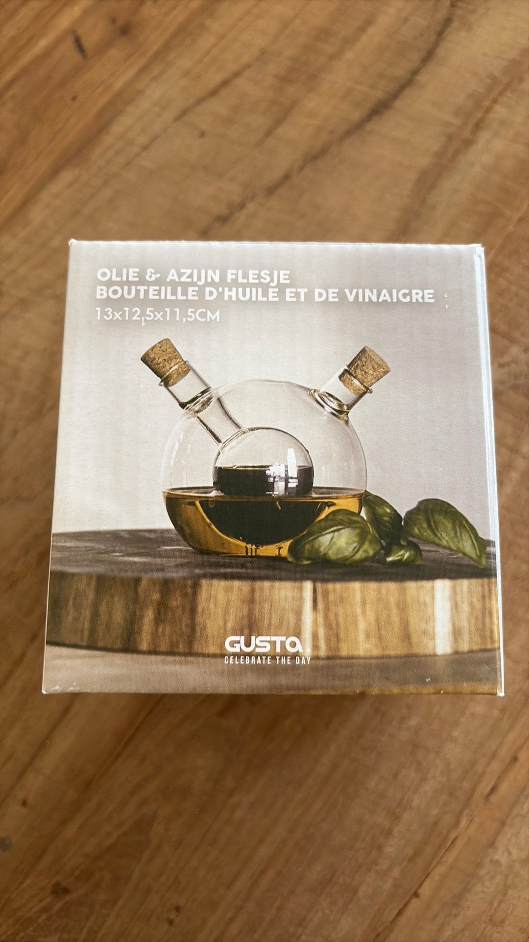 Gusta Olie- en azijn bal, Kan, Nieuw, Ophalen of Verzenden, Glas