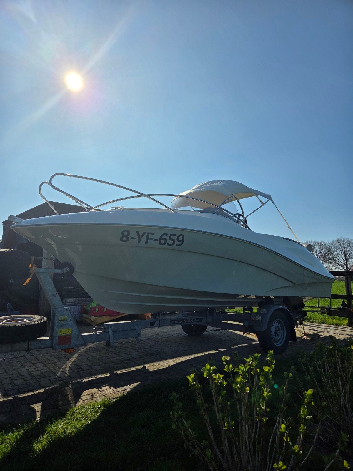 Quicksilver Commander 555 cabin incl. Trailer, Ophalen, Quicksilver, Trailer