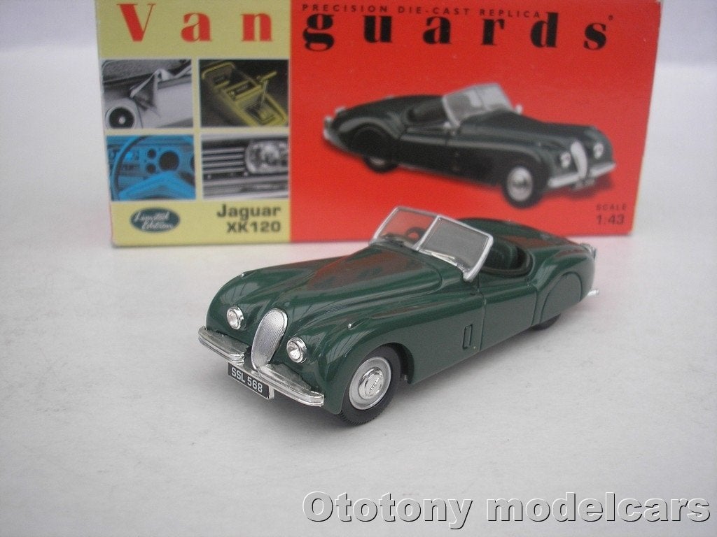 Jaguar XK120 Suede Green 1/43 Vanguards, Ophalen of Verzenden, Nieuw, Auto, Vanguards