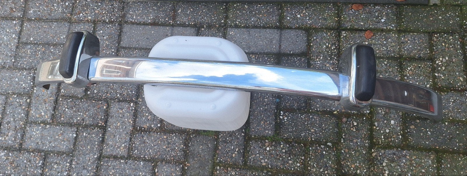 Fiat 600 Chromen achterbumper voor Oldtimer - Gebruikt, Gebruikt, Voor, Fiat, Ophalen of Verzenden
