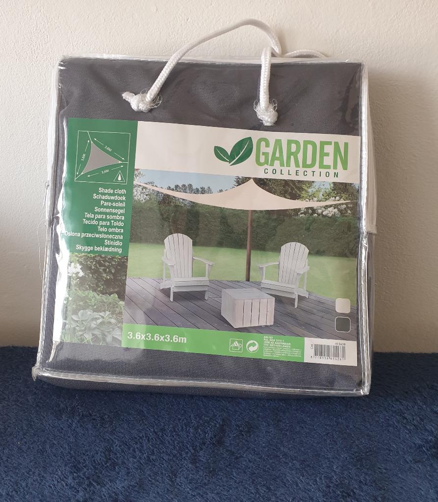 2 antraciet zonne/schaduwdoeken NIEUW zie omschrijving, Verzenden, Nieuw
