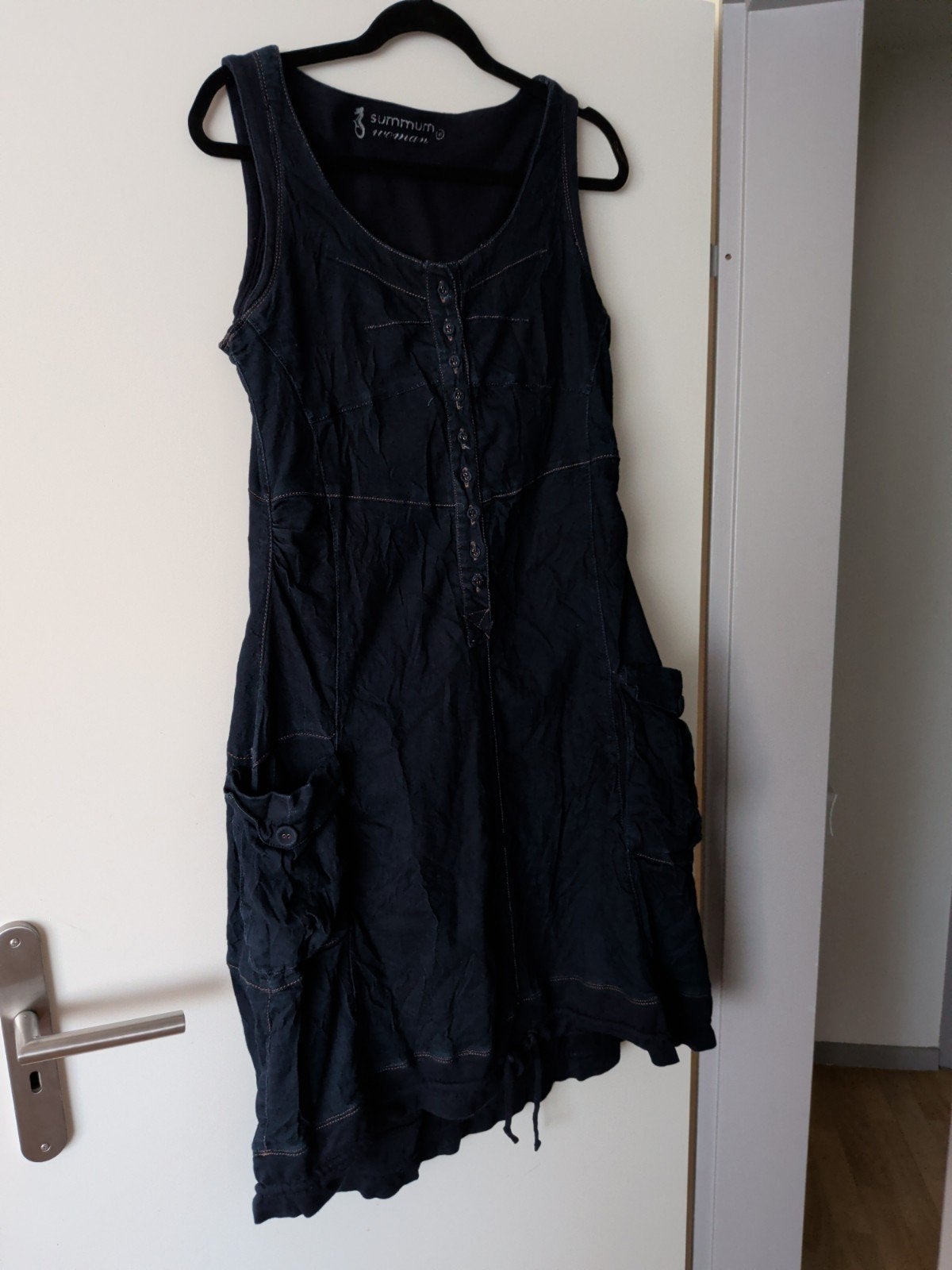 Summum Woman spijkerjurk mouwloos maat M, Maat 38/40 (M), Summum Woman, Blauw, Ophalen of Verzenden