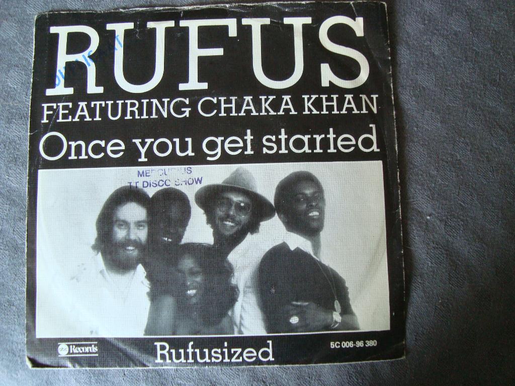 Rufus featurring chaha khan - once you get started, Ophalen of Verzenden, Zo goed als nieuw, Pop, Single