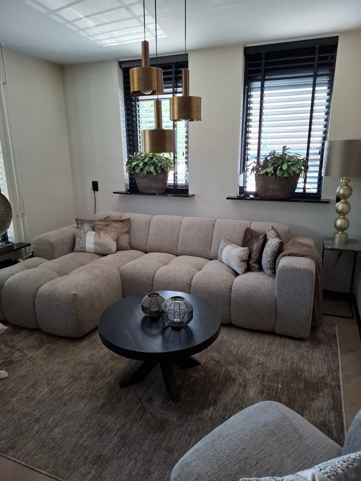 Te koop nieuwe zwart massief houten salontafel!, Ophalen, 50 tot 100 cm, Rond, Nieuw