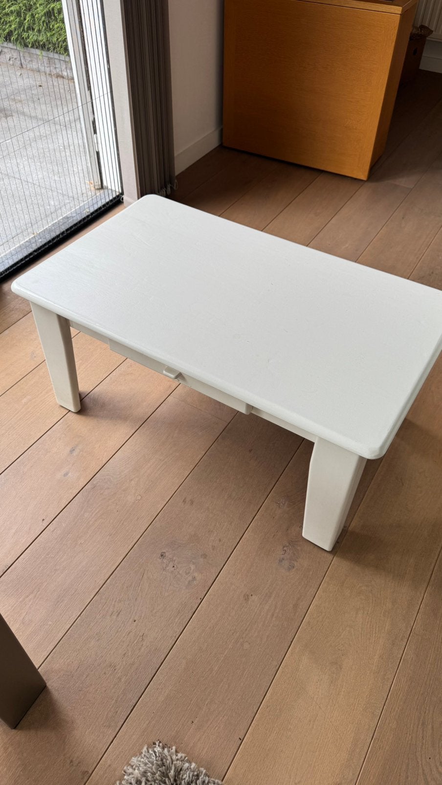 Salontafel met 2 gratis lades, Ophalen, 100 tot 150 cm, 50 tot 100 cm, Zo goed als nieuw