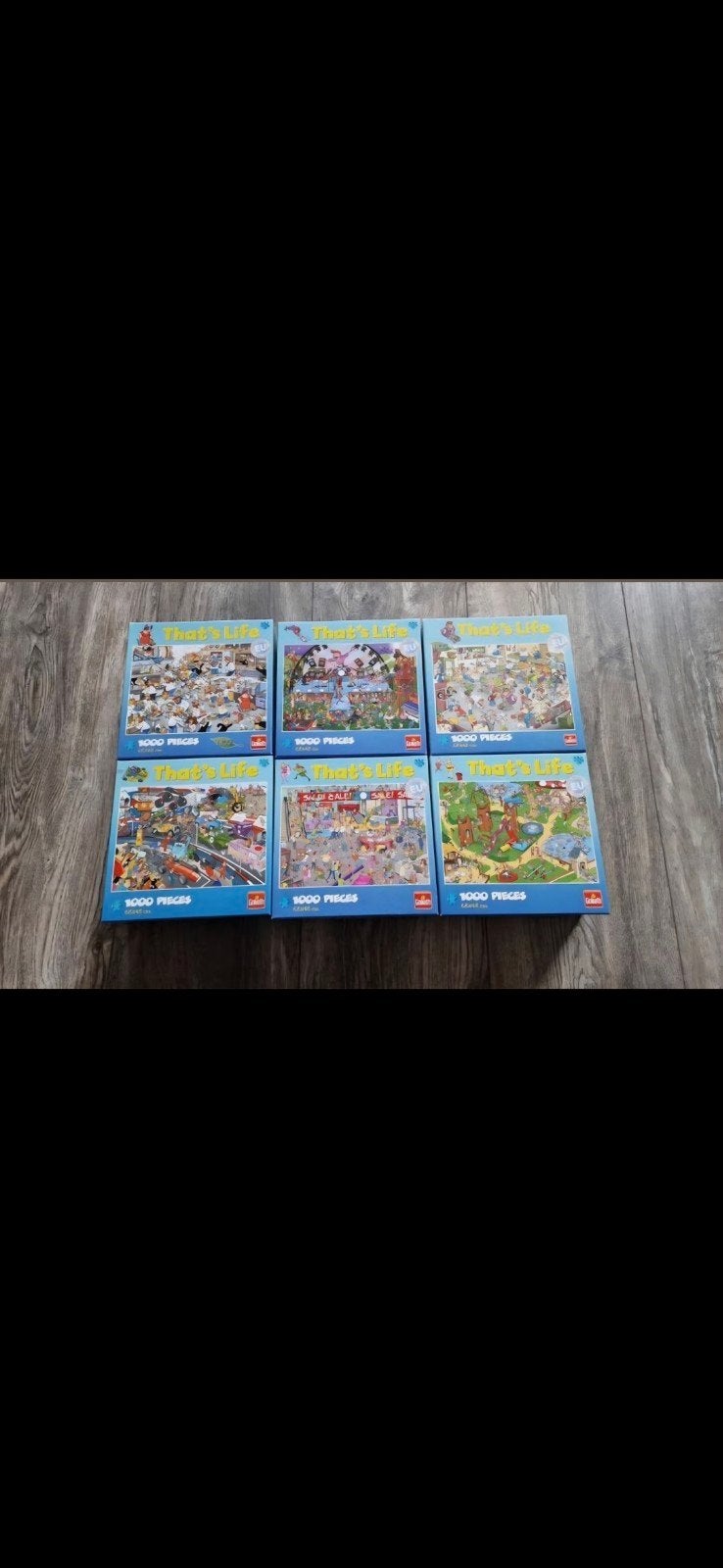 6x That's Life legpuzzels van 1000 stukjes, Ophalen, 500 t/m 1500 stukjes, Zo goed als nieuw, Legpuzzel