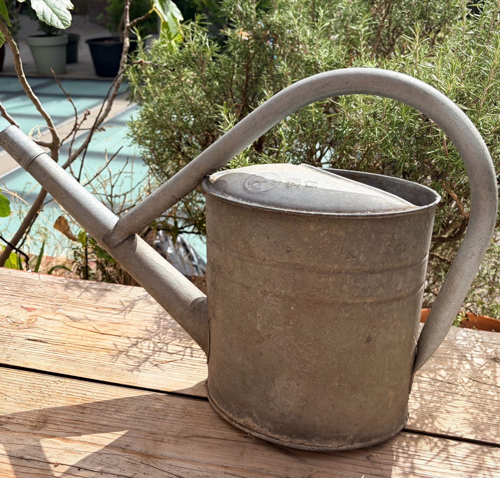 Vintage Zinken Gieter - Perfect voor Tuin en Decoratie, Tuin en Terras, Gieters, Ophalen of Verzenden, Gebruikt, Metaal