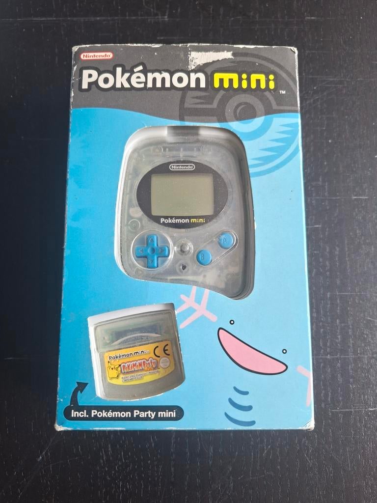 Pokémon Mini Console met Pokémon Party & Puzzle Collection, Spelcomputers en Games, Ophalen, Puzzel en Educatief, Gebruikt, 1 speler