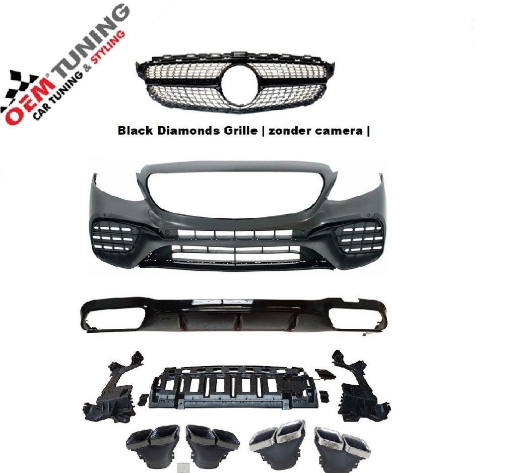 E‑Klasse W213 Bodykit E63 Style Black Diamond NO CAM