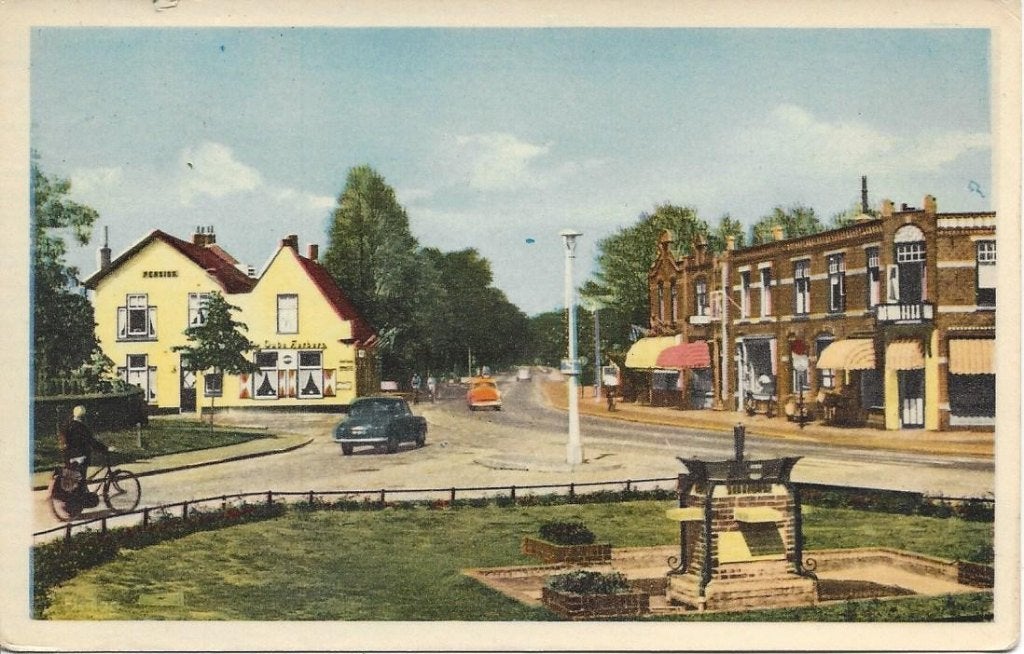 Heiloo (N.H.) Dorpsgezicht, gelopen 1961, Ophalen of Verzenden, 1960 tot 1980, Gelopen, Noord-Holland