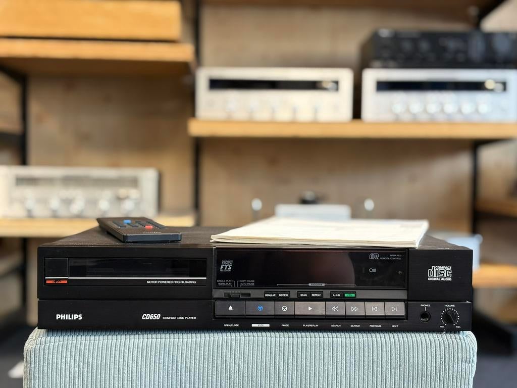 Philips CD-650 CD speler met handleiding  en garantie, Audio, Tv en Foto, Cd-spelers, Ophalen of Verzenden, Refurbished, Philips