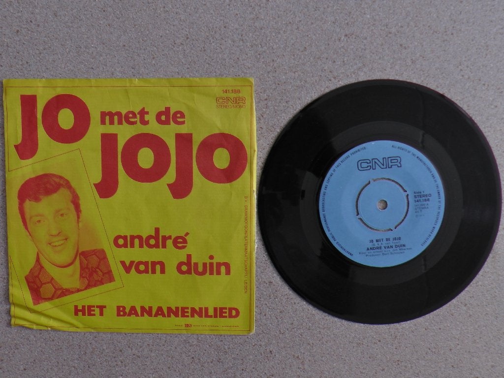 Andre van Duin Jo met jo-Bananenlied VINYL SINGLE, Gebruikt, 7 inch, Nederlandstalig, Fotohoes