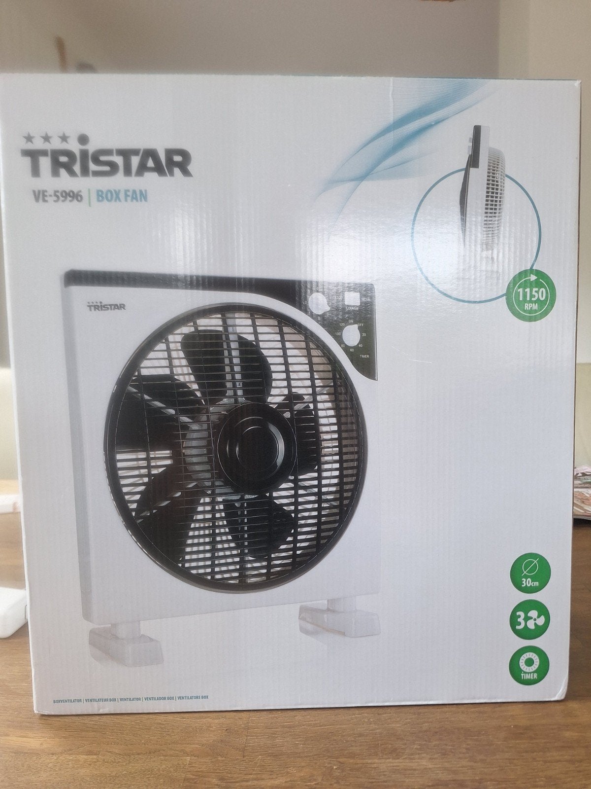 Tristar VE-5996 Box Fan - Zo goed als nieuw, Ophalen of Verzenden, Gebruikt, Overige