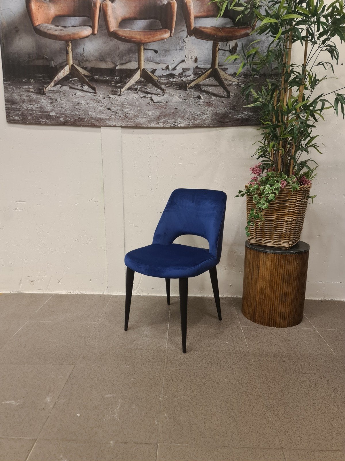 nieuwe Richmond Giovanna eetkamerstoel adore velvet blauw, Huis en Inrichting, Ophalen, Blauw, ., Nieuw