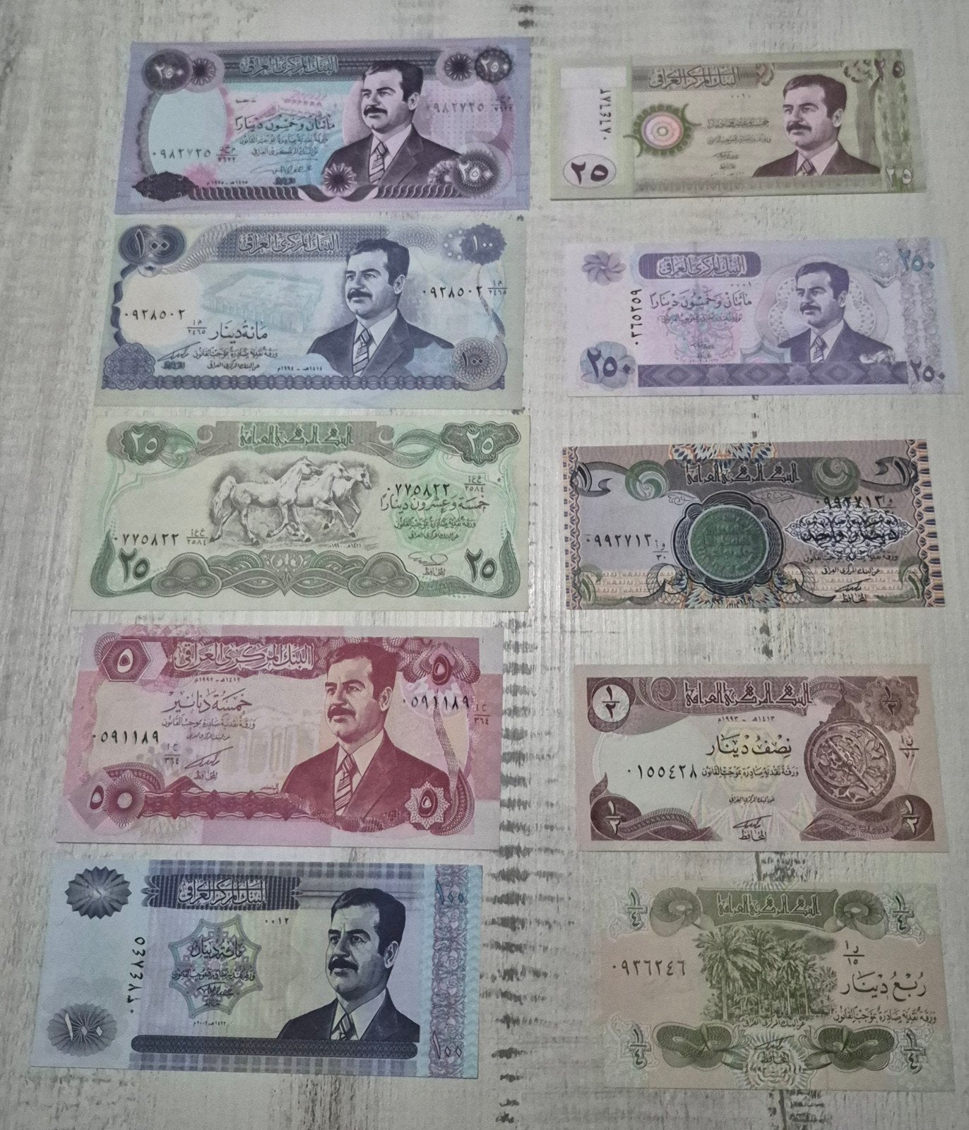 Iraakse Bankbiljetten set 10 stuks UNC, Ophalen of Verzenden, Midden-Oosten