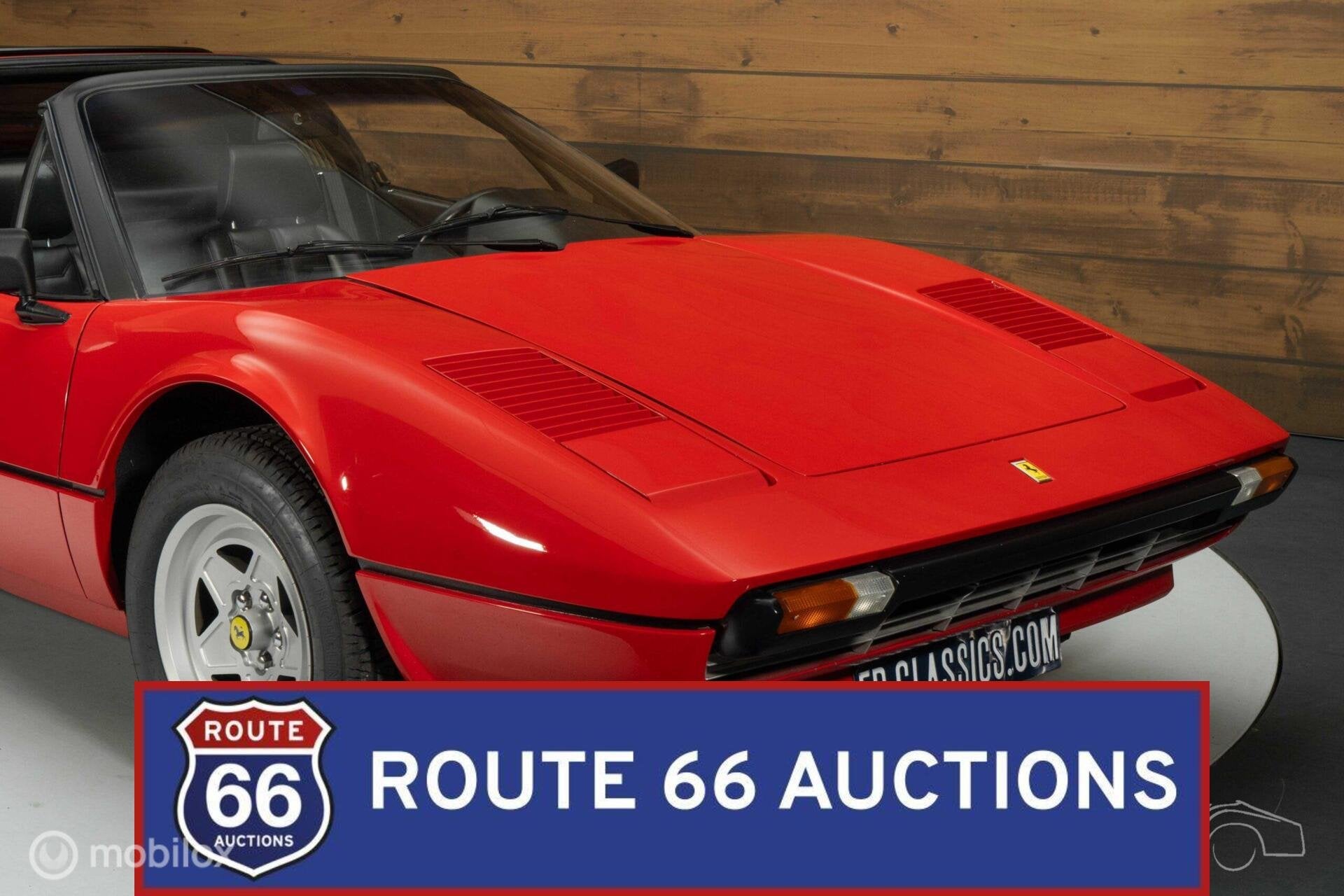 Ferrari 308 GTSi | 1982 | Route 66 Auctions, Auto's, Oldtimers, Overige carrosserieën, Zwart, Bedrijf, Handgeschakeld