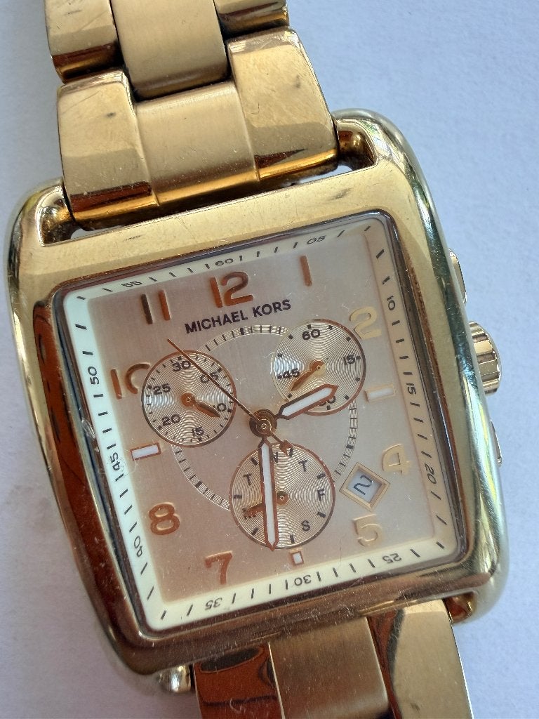 Micheal Kors heren horloge, Overige merken, Staal, Gebruikt, Staal