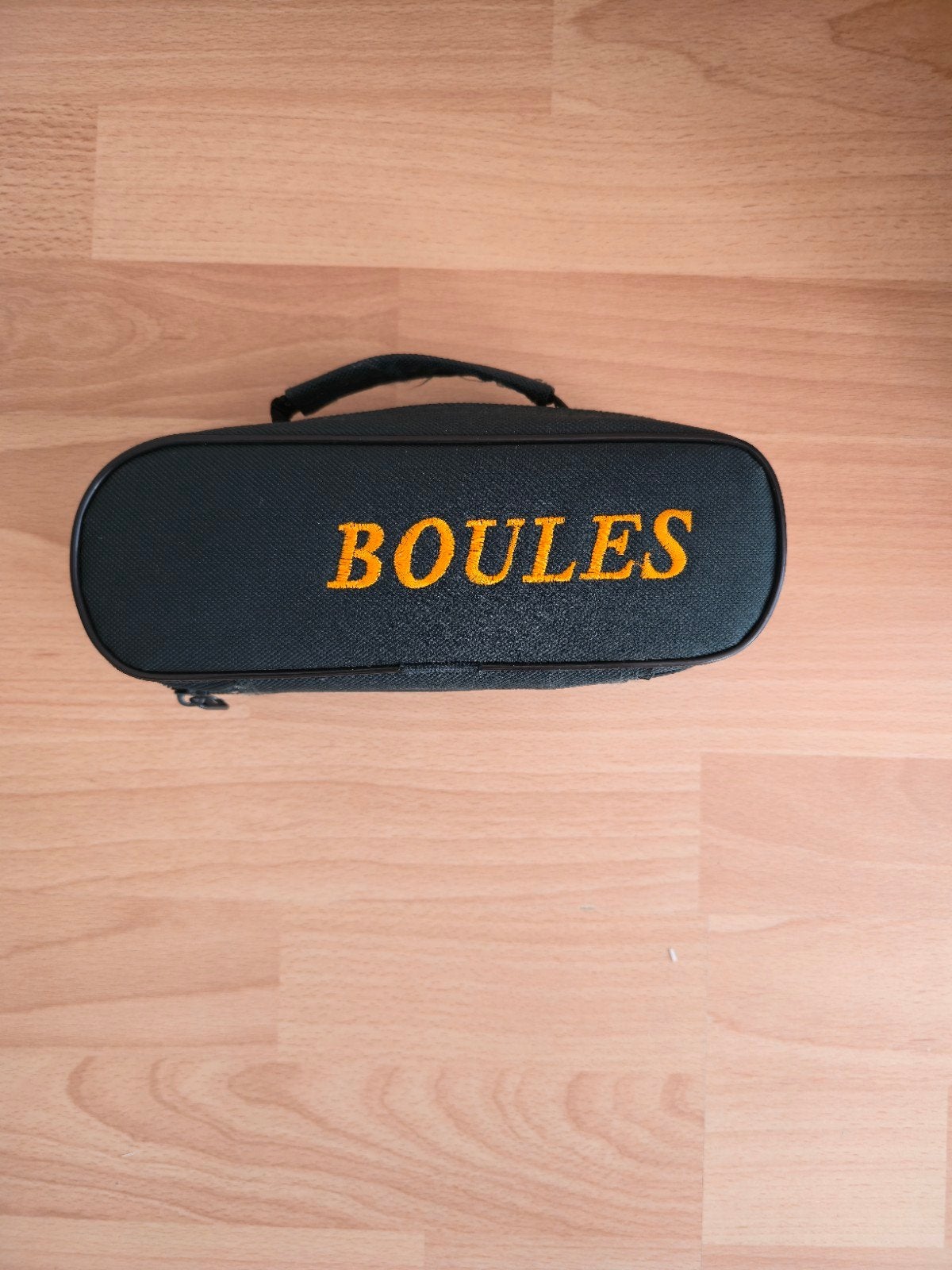 Petanque set met 3 boules en butje in draagtas, Ophalen, Gebruikt