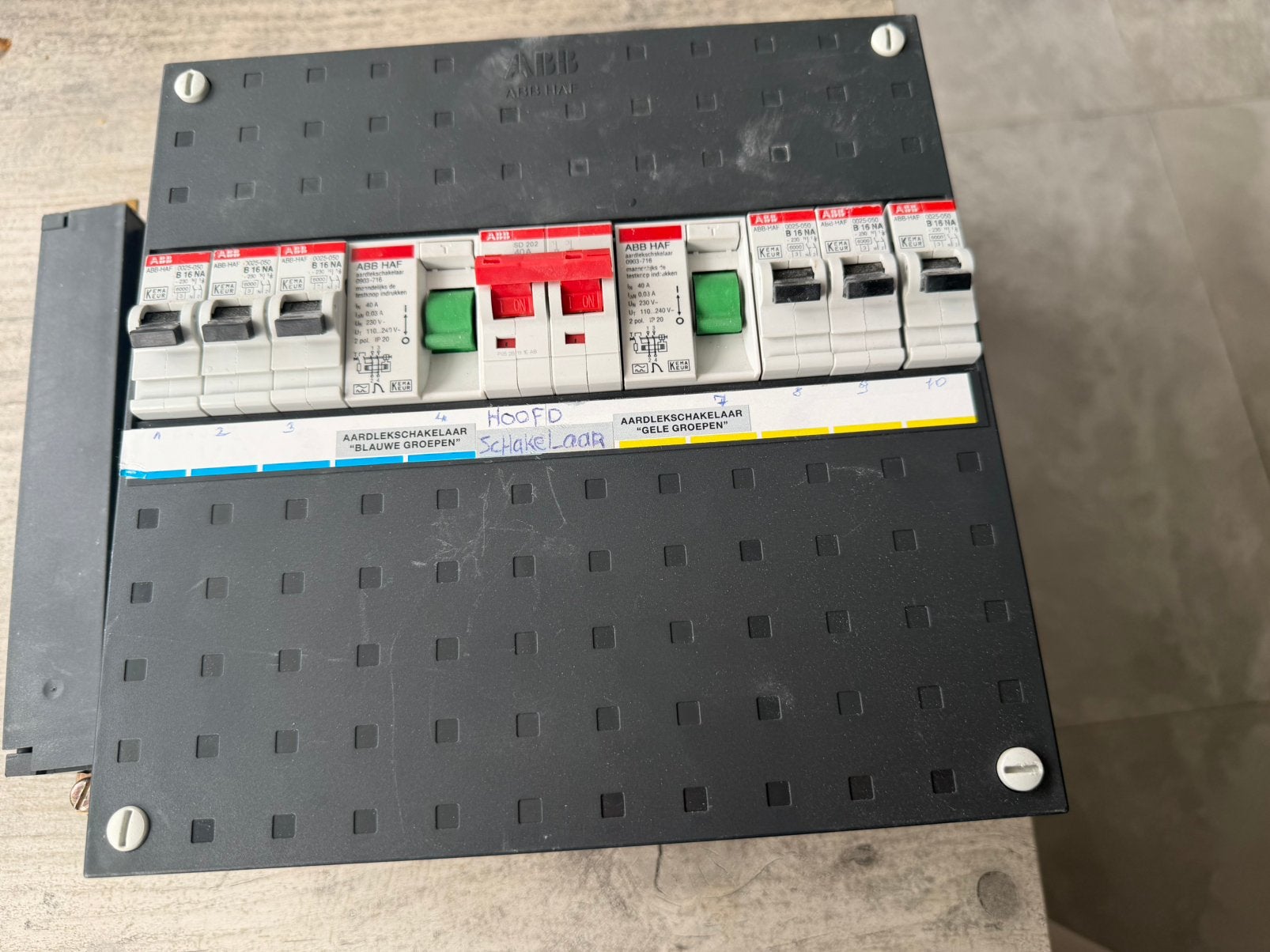 ABB Groep kast in Topconditie met 8 groepen, Ophalen of Verzenden, Zo goed als nieuw, Overige typen