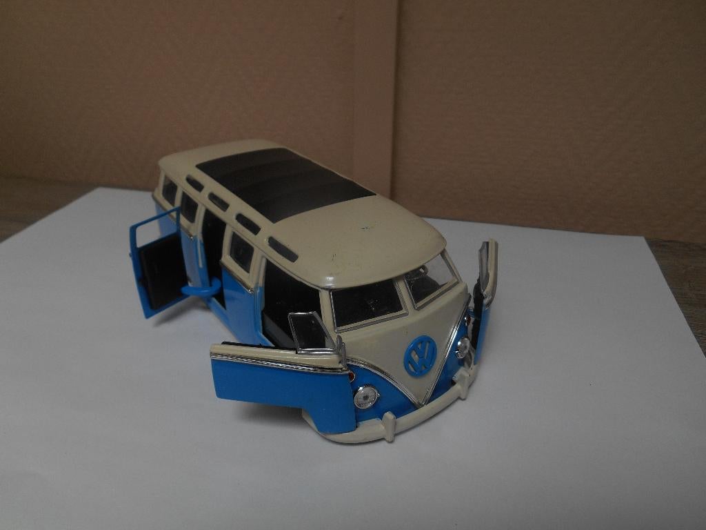 volkswagen bus transporter T1 1962 metaal Jada toys 1/24, Ophalen, Gebruikt, Bus of Vrachtwagen, Jada