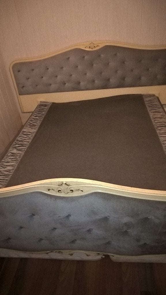 ANTIEK BROCANT BAROK 2 PERSOONSBED MATRAS BODEM, Ophalen, Gebruikt, BROCANT BAROK, Tweepersoons
