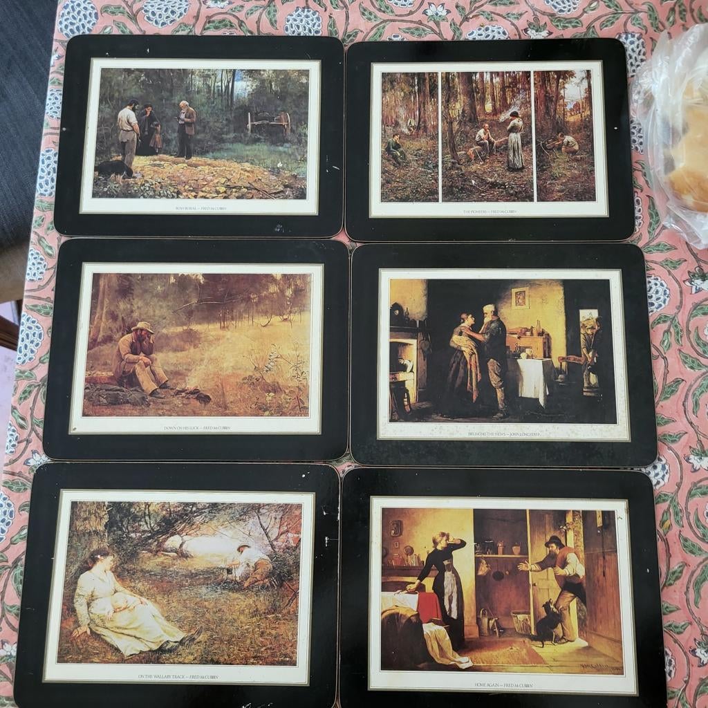 Klassieke Engelse placemats 22x29 cm - Set van 6, Ophalen
