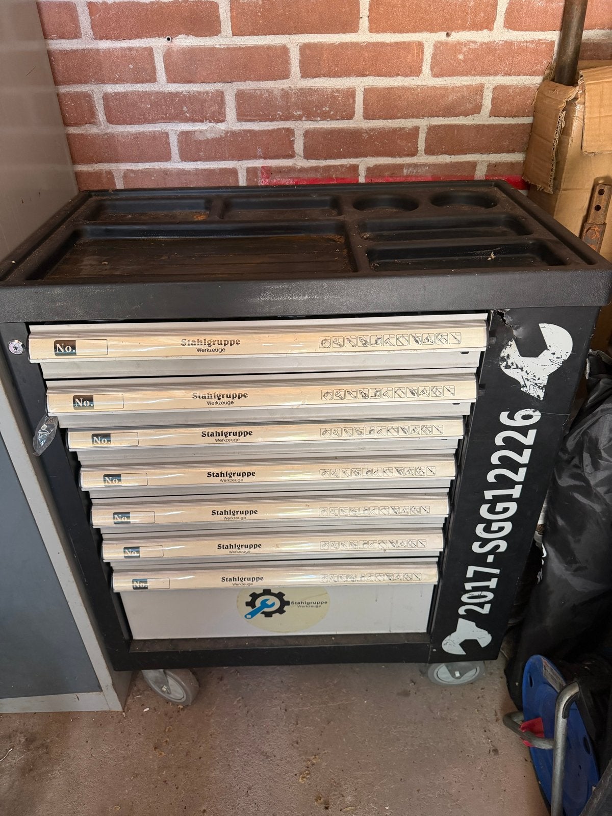 Stahlschruppe gereedschapswagen, Ophalen of Verzenden, Gebruikt